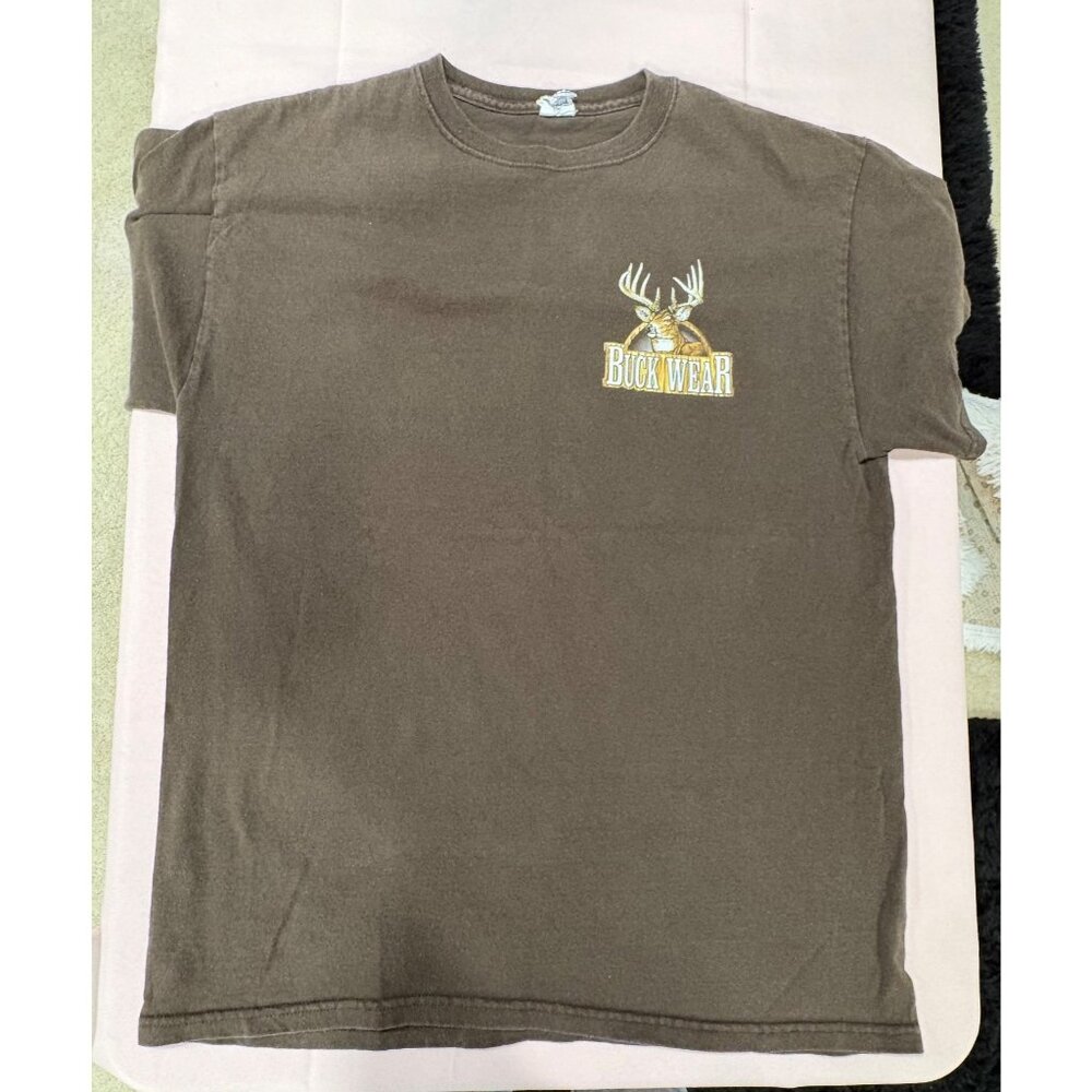 Hunting-Themed T-Shirts Bundle - Mossy Oak & Buck Wear 3 Shirts Large - Picture 4 of 7